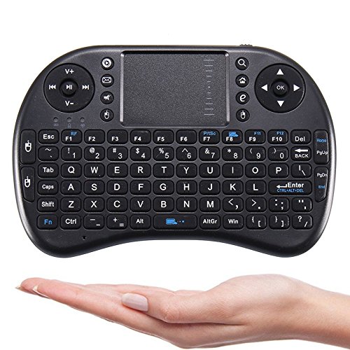White 2.4GHz Remote Control Touchpad QWERTY Fly Air Mouse Mini