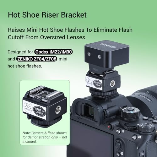 Convertidor de zapata caliente C-N2 para elevar flash y evitar roces con teleobjetivo 3