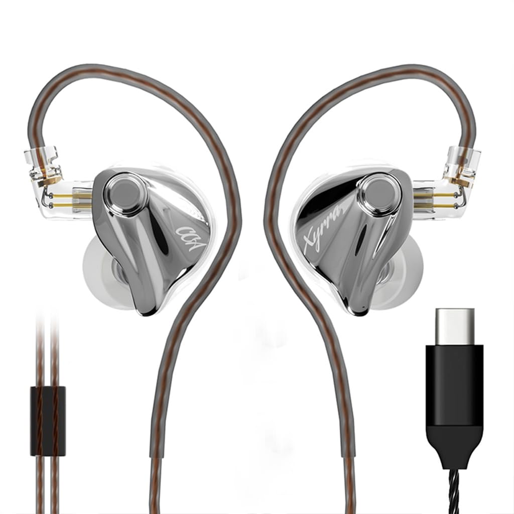 Concept Kart CCA Xyrra Hybrid in-Ear Monitor Wired IEM, 10mm Dynamic + 30118 BA Dual Drivers, Polymer Composite Diaphragm, Zinc Alloy & Resin Shell, OFC Detachable Cable with Type-C Termination Plug-image-33