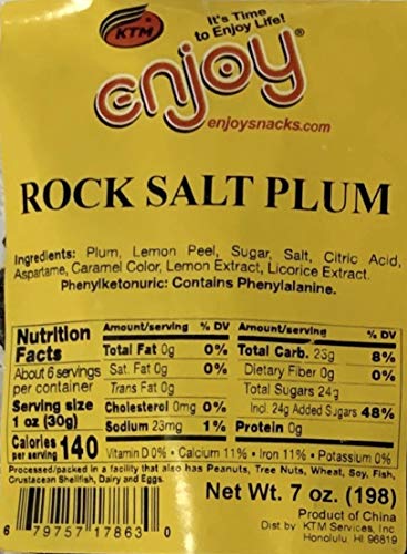 Enjoy Hawaii Rock Salt Plum 7 Ounce Bag image 4