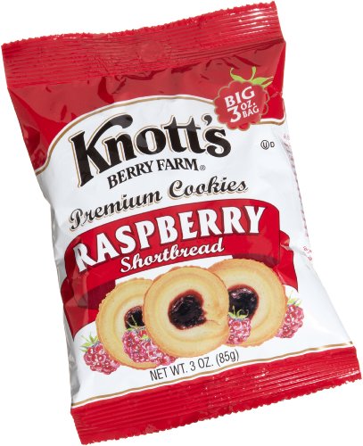 Image of Knott's Berry Farm Raspberry Shortbread, 3-Ounce Packages (Pack of 48)