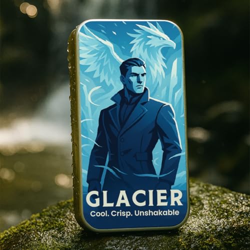 Image of Solid Perfume for Men Duo - Rogue & Glacier (10g x 2, 20g) | Alcohol-Free Long-Lasting Perfume Balm | Warm Vanilla & Aquatic Fresh Fragrance | Pocket Travel Solid Cologne for Men