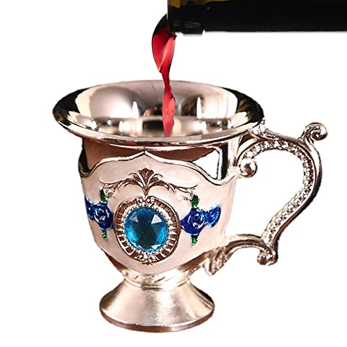 Joberio Copa de vino decorativa | European High Grade White Wine Cup | Copas de vino vintage para agua, zumo, vino, cerveza y cócteles, decoración de mesa, regalo de boda