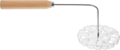Gatuida Molde Bunuelos con mango, para Buñuelos de Viento Buñuelos Rosette Irons Waffle Mold Embudo Cake Ring Cookie Cutter Tool