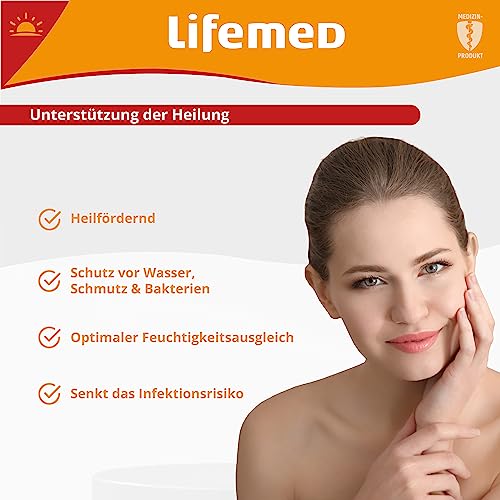 Lifemed Lippen Herpes Patch | Diskreter Schutz und beschleunigte Wundheilung für Lippenherpes Bläschen | Effektiver Herpes Patch gegen Gesichtsherpes | Nahezu unsichtbar - 60 Stück (6er Pack)