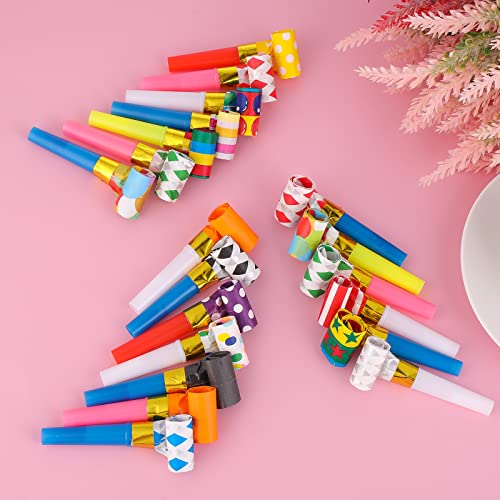 20 Pcs Blow Horn Noisemakers Funny Party Blowouts for Kids, Party Blowers Party Horns Noise Makers for Birthday Party Sporting Events New Years Party Noisemakers - Thumbnail 6