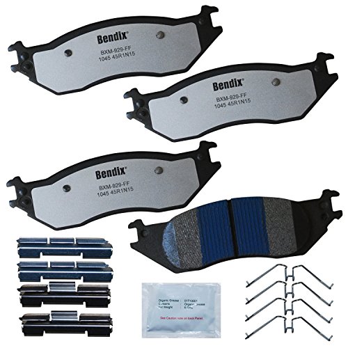 Image of Bendix Fleet Metlok MKD1045FM Semi-Metallic Front Brake Pads for Ford E-150 2007-2004, E-150 Club Wagon 2005-2003, E-150 Econoline 2007, Econoline 2006-2004