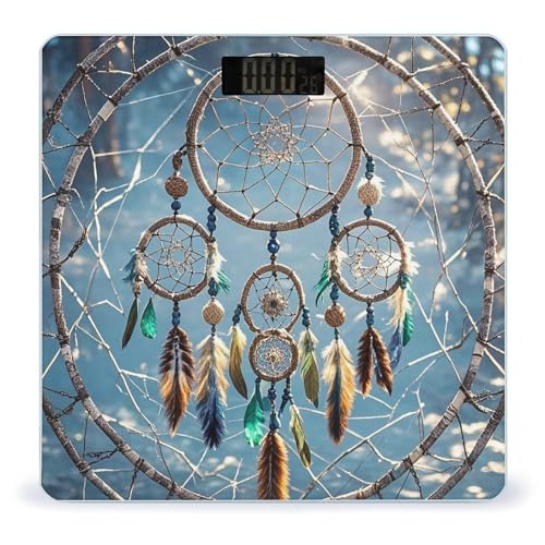 Báscula digital de baño Dream Catcher con pantalla grande miniatura 1