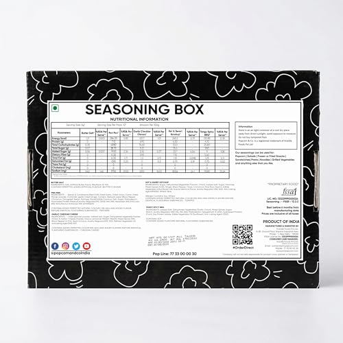 Image of Popcorn Seasoning Variety Pack, 5 Flavors, | Non-GMO ingredients, resealable sachets, a full flavour rotation in one pack