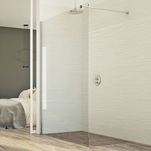 Paroi douche 120 CM en verre transparent 8mm mod. Walk in Lato H198