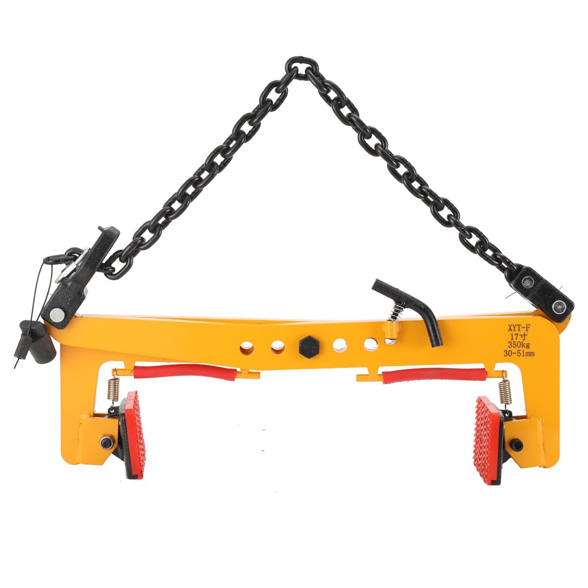 350 kg Versetzzange Bordsteinzange Hebezange Bordstein Steinträger Heber Steingreifer, Bordsteinträger Steinzange Pflastersteinzange Pflasterträger, Verstellbare Öffnung 30-51cm