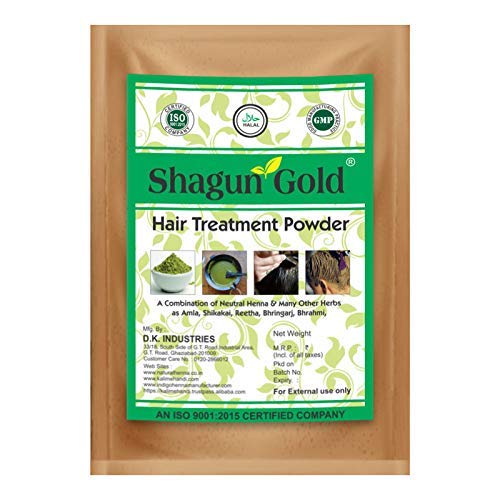Shagun Gold 100 Pure & Natural Hair Treatment Powder Combination Of