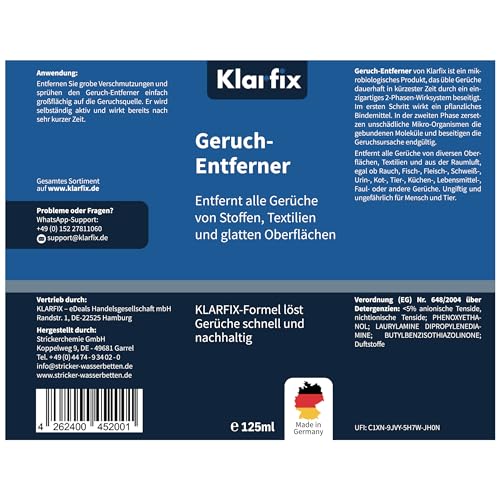 Enzymreiniger gegen Katzenurin & Hundeurin – Geruchneutralisator Spray mit 2‑Phasen Enzym-Formel | Cat Urine Enzyme Cleaner Destroyer für Haushalt, Textilien & Auto (125 ml)