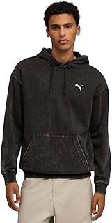 PUMA Men's ESS Elevated Relaxed Wash Hoodie FL Hoodie (Pack of 1)