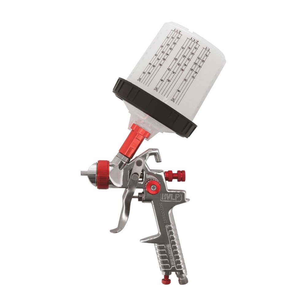 Autobest Pistolet de Peinture pneumatique 2 Buses