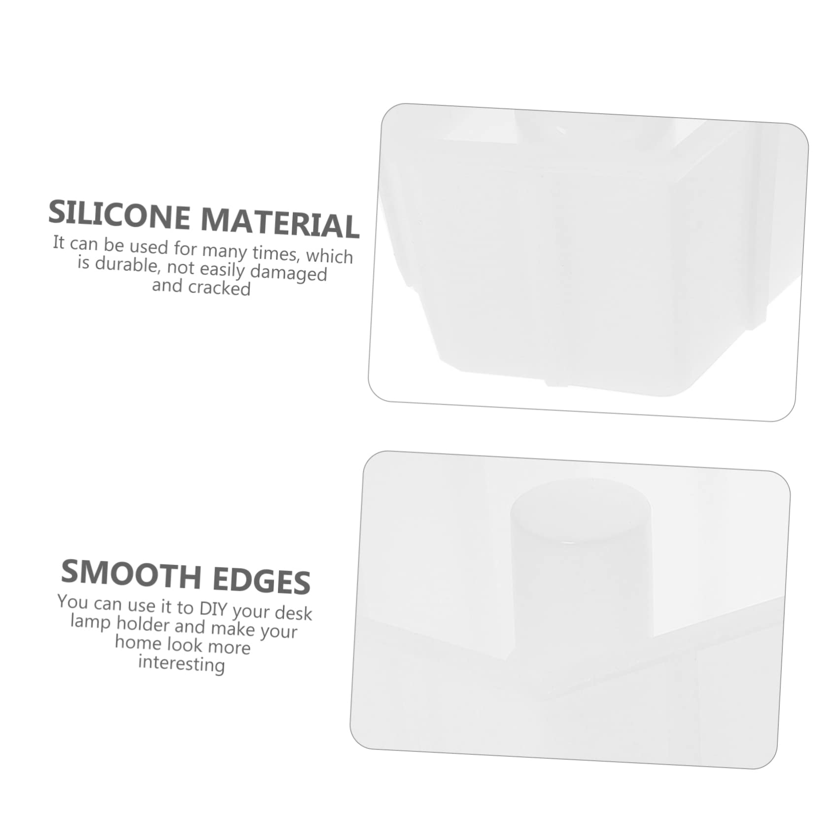 Housoutil 3 Pezzi Muffola Silicone Esagonale per Lampade Notturne Stampo per Base Epoxy Flessibile e Riutilizzabile per Creazioni Diy con Secchi e Glitter Facile da e Personalizzare