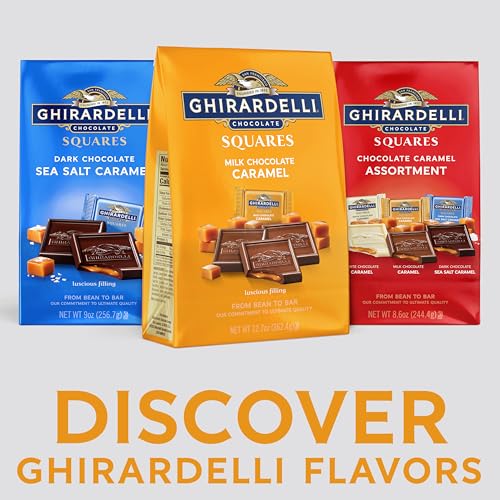 Image of Ghirardelli, Milk Chocolate Caramel Squares, 12.7 Ounce