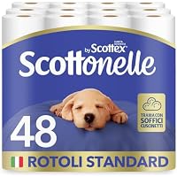Scottonelle Carta Igienica, Morbida e Resistente, Dermatologicamente testata, 48 Rotoli