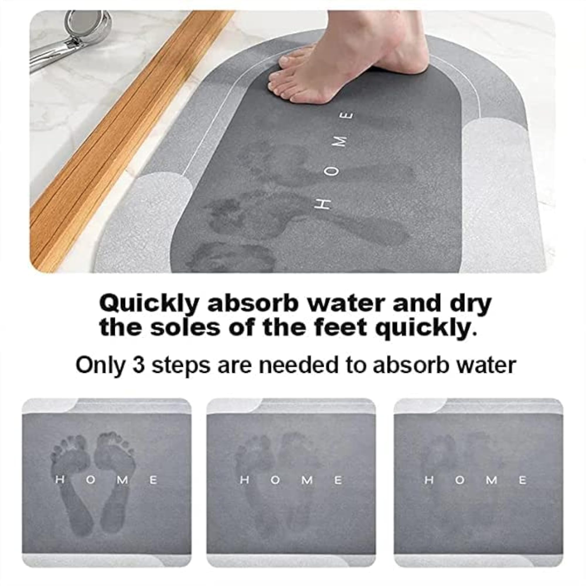 Super Soft Water Absorbent Anti Slip Bath Mat