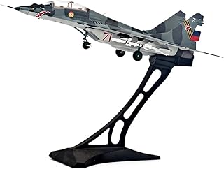Modelo de avião terminado escala 1/72 força aérea russa Pivoted Mig-29 Mig-29ub para a coleção de modelos de combate avião de brinquedo modelo de avião de réplica (cor: No stand) Everything is