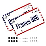 American Flag License Plate Frame-Patriotic License Plate Frame-Flag License Plate Frames Car Tag Fr