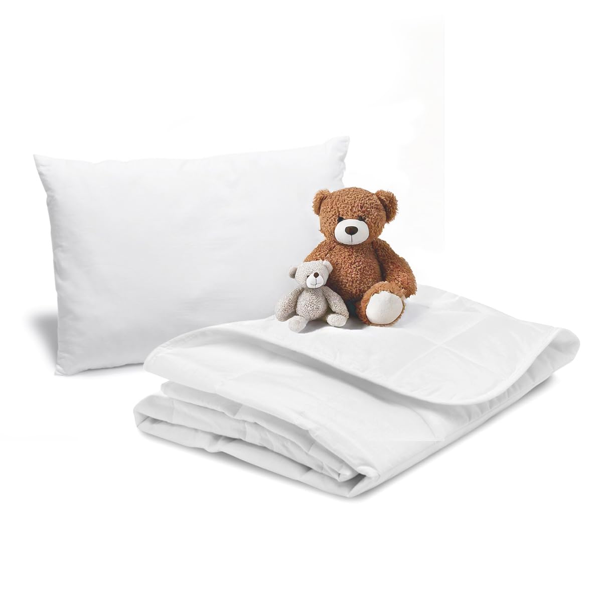 FAM' Home Cheeky Fox Babydekbed en kussenset, kinderdekbed 80 x 80 en