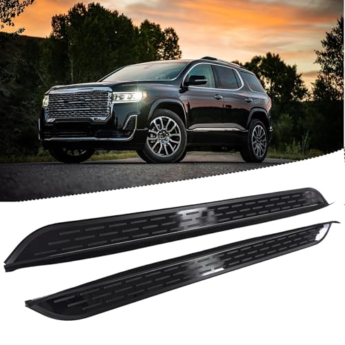 Estribos laterales en aluminio negro para GMC Acadia 2018-2023 miniatura 1