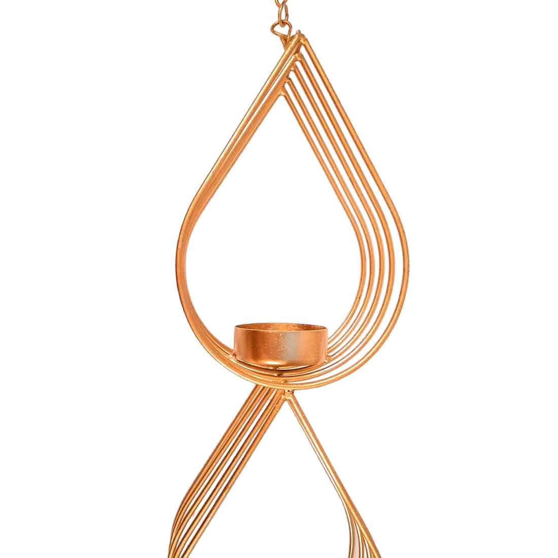 Kerzenhalter-Ständer zur Wandmontage, Kerzenhalter zum Aufhängen, Metall, für Zuhause, Tisch, Wohnzimmer, Esszimmer, Schlafzimmer, Diwali-Dekoration und Geschenke, 30,5 cm