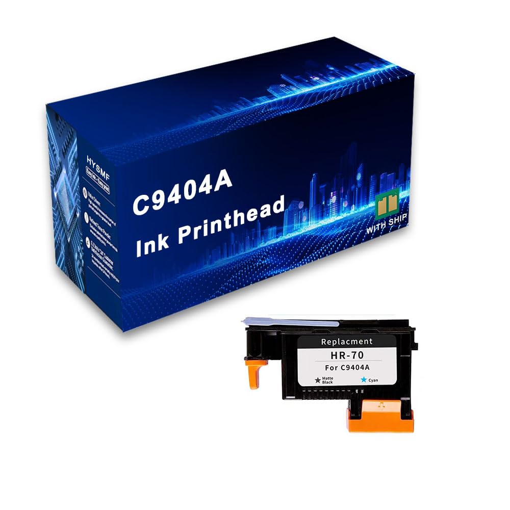 HYSMF 70 C9404A C9405A C9406A C9407A Compatible Ink Printhead for HP to use with Designjet Z2100 Z5200 Z3200 Z3100 Z5400 Printer,C9404A-1 pack