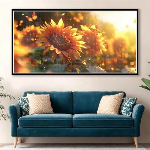 Peinture Diamant Adulte Tournesol 5D DIY | Broderie Point de Croix Carré XXL