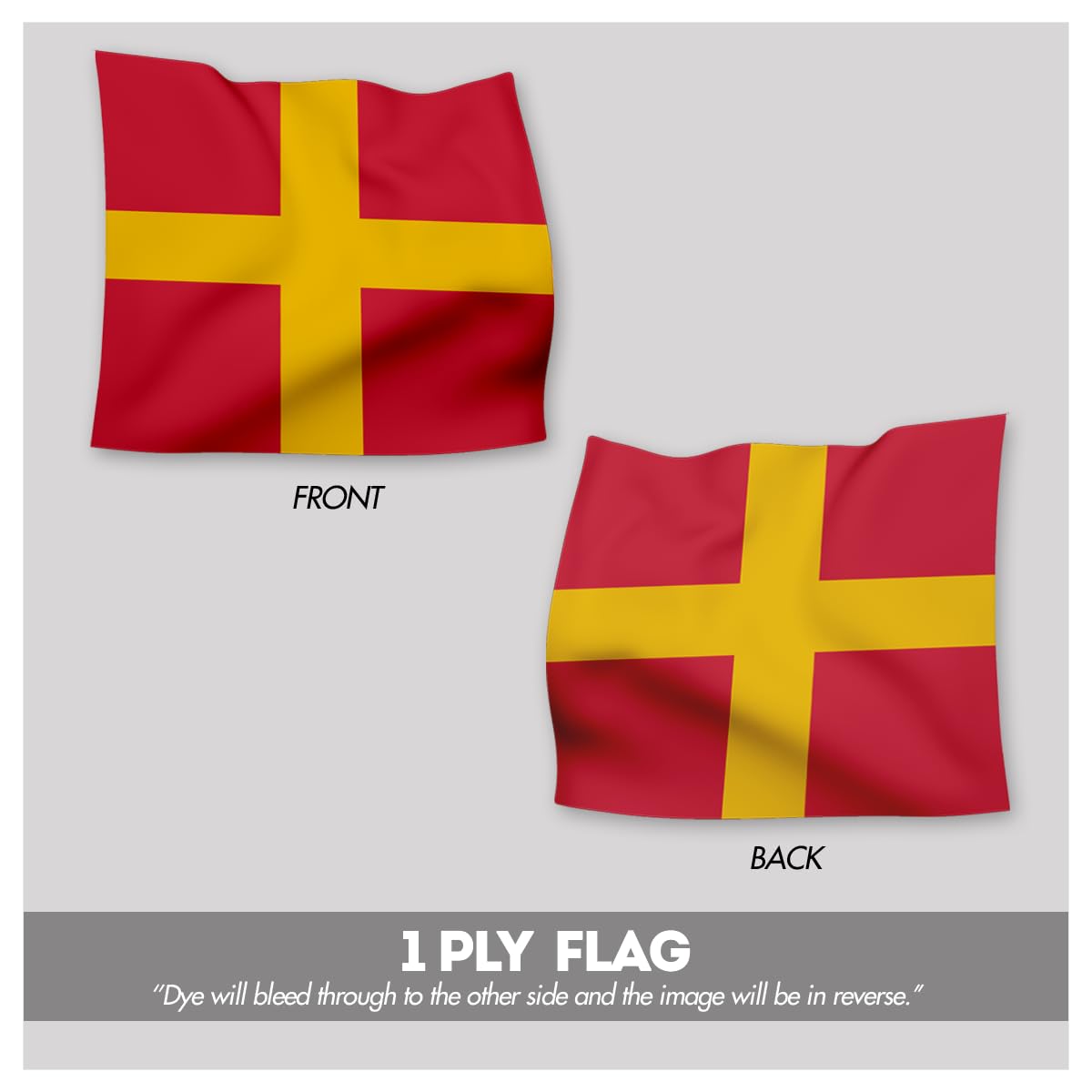 AGAS Romeo Code R Marine Signal Flag - 1x1.25 Ft Nautical Boat Flag With Brass Grommets