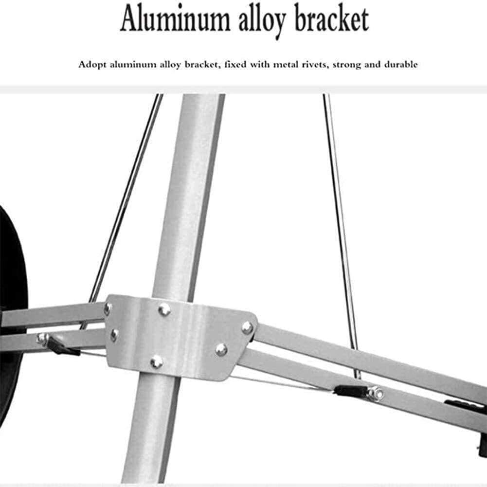 3-Wheel Golf Push Trolley, Lightweight Folding Golf Cart with Front Suspension, Compact Easy Storage, Aluminum Alloy Frame