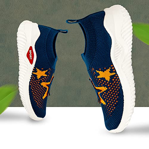 Image of Casual Shoes for 2 Years to 4 Years Kids Boys & Girls Star Non Woven Design Slip-On Light Weight Sneakers for Toddler