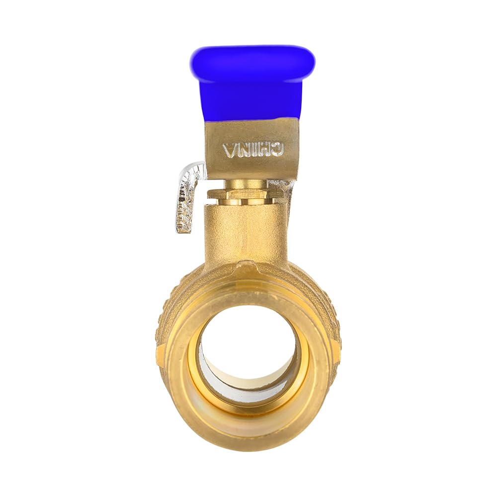 EFIELD Válvula de bola de puerto completo de latón de 1 pulgada para tubería Pex-A, conexión de expansión ASTM F1960 solamente, nivel azul, ANSI/NSF-61 (1)