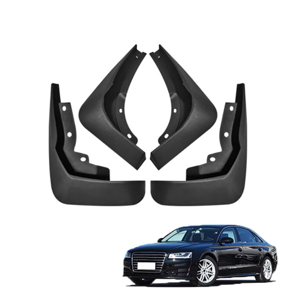 AMHVMU 4pcs Mud Flaps for Audi A8L Sport (rear bumper without bright trim) 2018-2022
