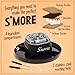Nostalgia Tabletop Indoor Electric S'mores Maker - Smores Kit With Marshmallow Roasting Sticks and 4 Trays for Graham Crackers, Chocolate, and Marshmallows - Movie Night Supplies - Black