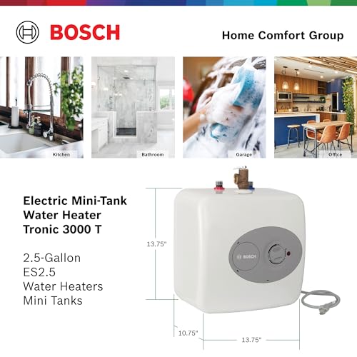 Bosch 7738004996 Electric Mini-Tank Water Heater Tronic 3000 T 2.5-Gallon (Es2.5) - Eliminate Time For Hot Water thumb #4