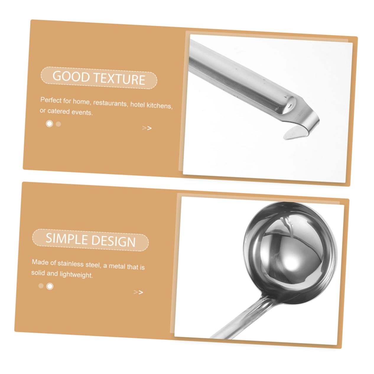 PRETYZOOM 6 Piezas Cucharas Pequeñas Inoxidable para Servir Sopa y Salsa Cucharón Versátil y Resistente para Cocina Diaria de Diseño Portátil y Duradero