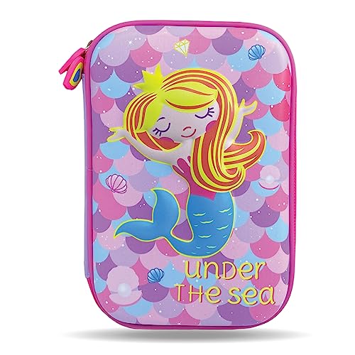 Estojo Escolar Organizador Grande 3d Infantil Resistente (Sereia 1)