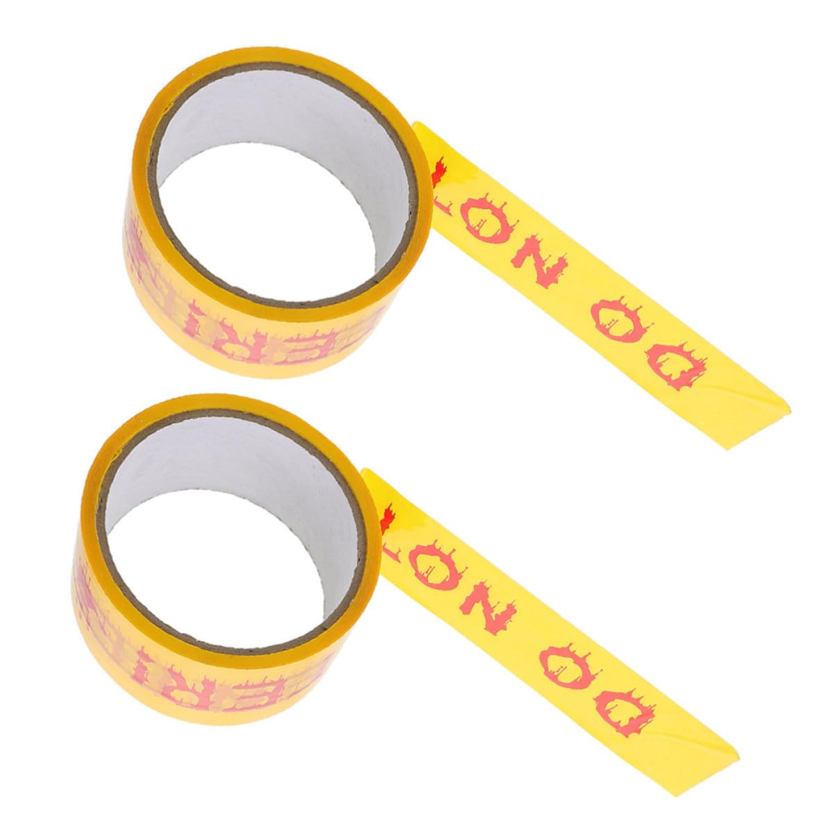 Healvian 8 Rollen Gelbes Halloween Absperrband für Gruselige Deko, 2