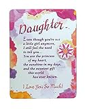 Blue Mountain Arts Miniature Easel Print with Magnet 'Daughter' 4.9 x 3.6 in., Perfect Sentimental Birthday, Christmas, Graduation, 'Just Because,' or 'I Love You' Gift from a Mother or Father