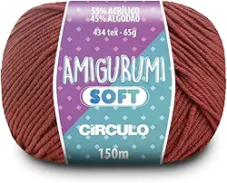 Linha Amigurumi Soft - Circulo - croche e trico (4005-Terra)