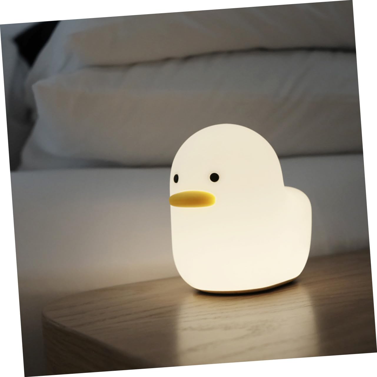 Lámpara Nocturna de Silicona Carga Usb, Diseño Cartoon, 3w