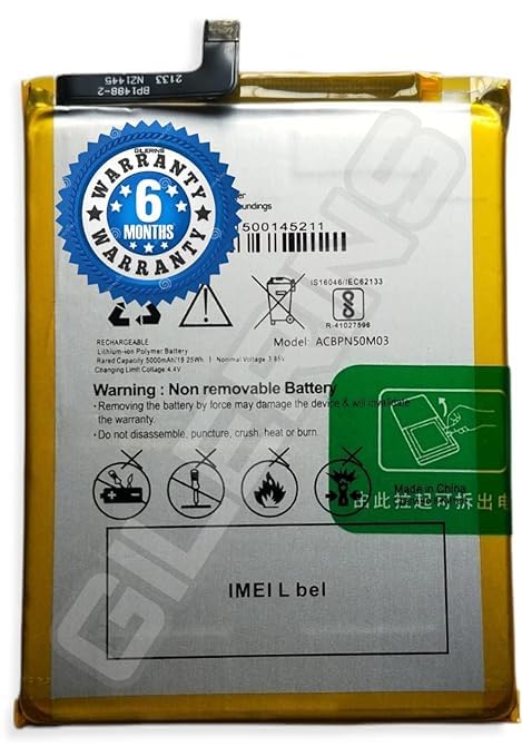Image of Original ACBPN50M03 Battery for Micromax Bharat 5 Infinity Edition Q4204 Battery with 6 Month Warranty****(P00138)