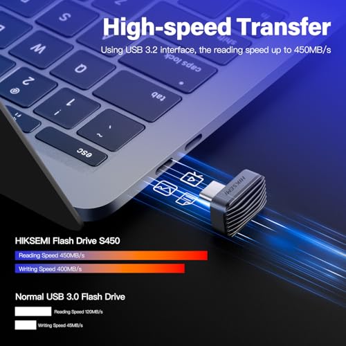 Image of HIKSEMI USB C External SSD Stick 512GB, USB 3.2 Solid State Flash Drive, Speed up to 450MB /s, Mini Type-C USB Stick for iPhone 15 /16 /17, Laptop, MacBook, Android, TV, Car Audio