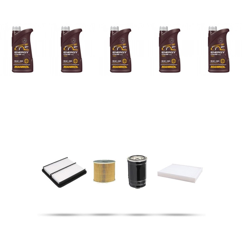 Kit tagliando 4 FILTRI e 5L OLIO M compatibile con Kia Sportage IV (QL) 1.6 crdi Eco-Dynamics 85kw dal 2018