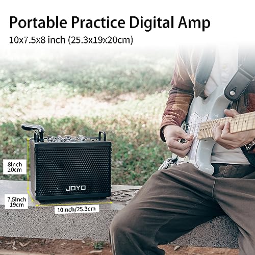 Image of JOYO 15W Portable Guitar Amp Combo | 9 Preamp Models + Looper, Drum Machine, Modulation, Delay & Reverb | Rechargeable Battery | Digital Modeling | for Practice, Solo & Small Gigs (DC-15S)