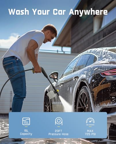 Fanttik NB8 Ultra Cordless Pressure Washer w/4.0 Gal Tank & Fanttik G9 Nano Electric Spin Scrubber