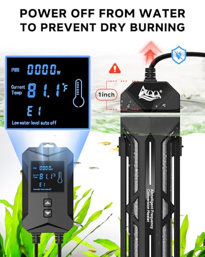 Image of AQQA Aquarium Heater 800W /1000W /1200W /1400W Fish Tank Heater