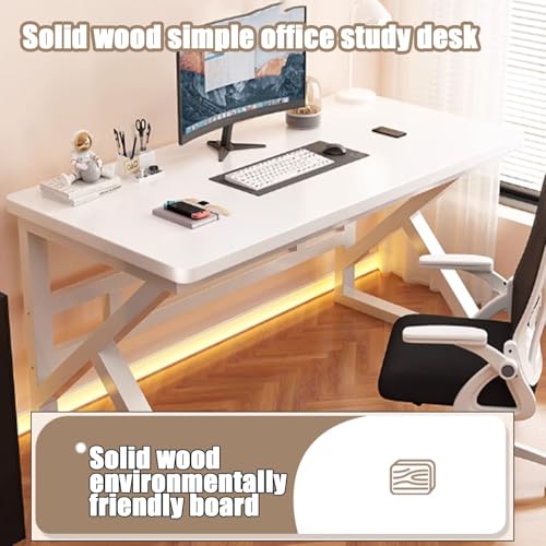 Bureau d'ordinateur bois véritable table d'étude noyer moderne chambre